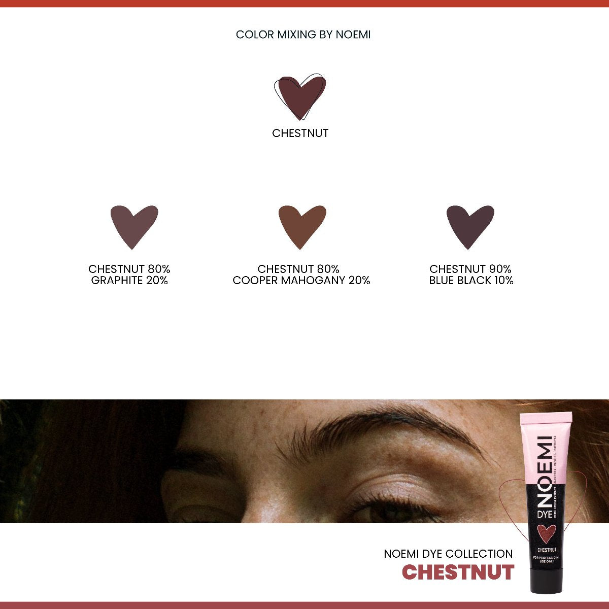 Noemi Hybrid Lash & Brow Dye Chestnut