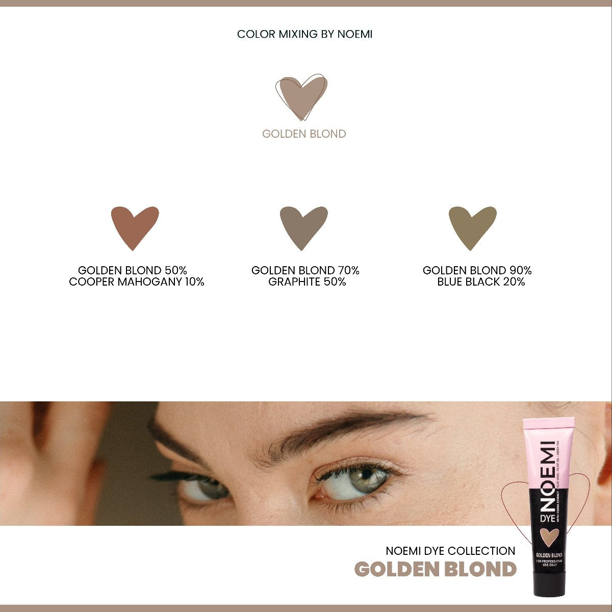 Noemi Hybrid Lash & Brow Dye Golden Blond